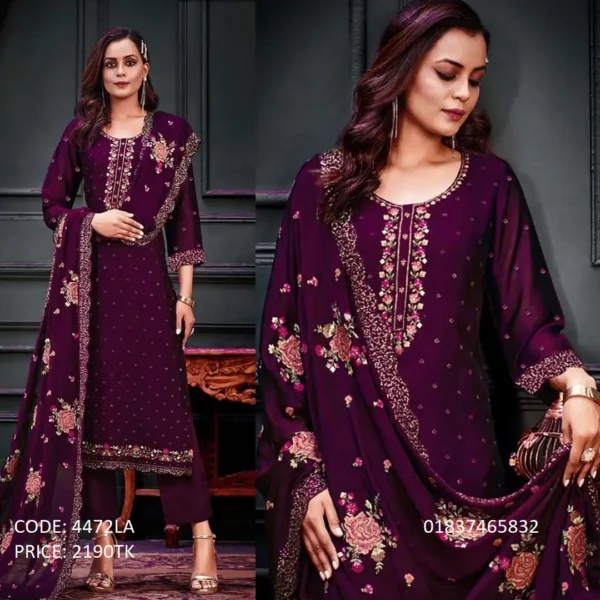 Designer Embroidery Work Salwar Kameez