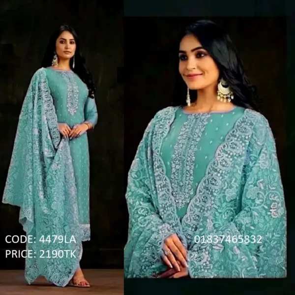 Soft Georgette Embroidery Work Salwar Kameez