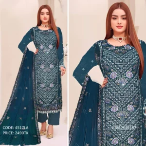 New Stylish Beautiful Embroidery Work Salwar Kameez