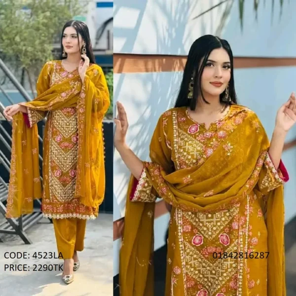 Designer Embroidery Work Salwar Kameez