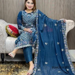 Georgette Embroidery Dress