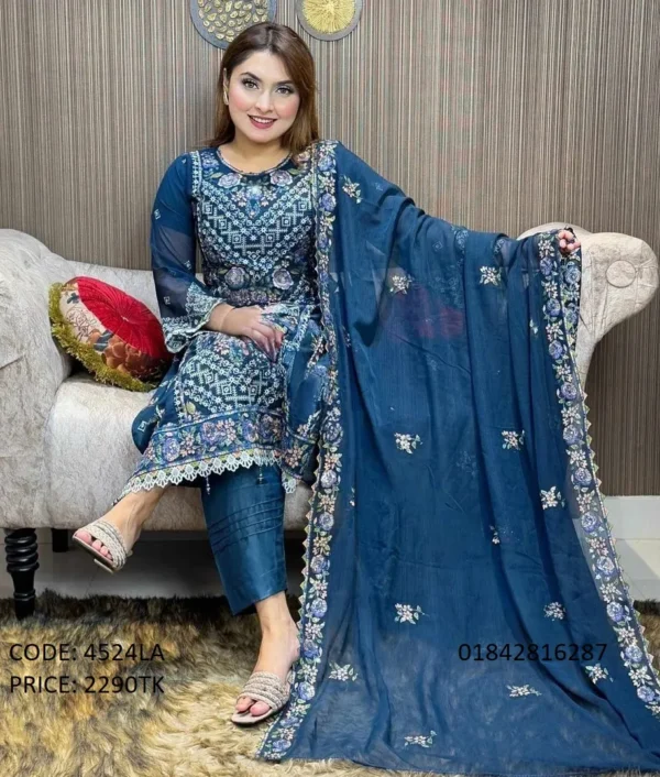 Georgette Embroidery Dress