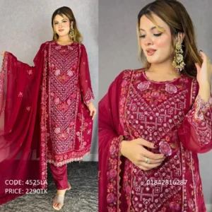 Georgette Embroidery Work Salwar Kameez