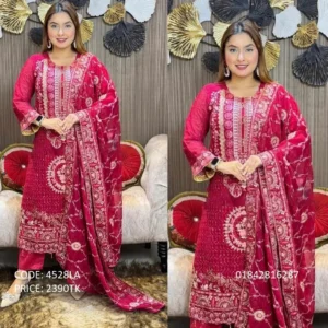 Gorgeous Party Wear Embroidery Work Salwar Kameez