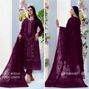 Embroidered Pure Chiffon Salwar Kameez