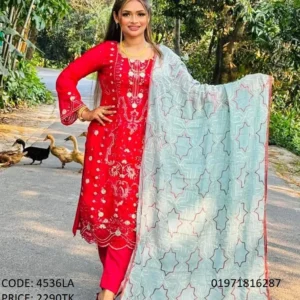Stylish Soft Georgette Embroidery Works Salwar Kameez