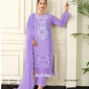 Georgette Sharara Embroidery Salwar Kameez