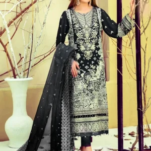 New Stylish Party Wear Designer Three Piece