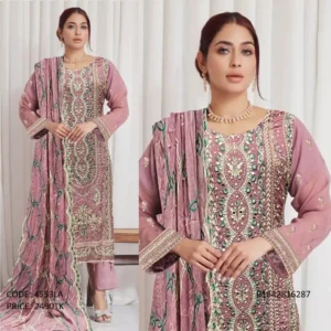Fashionable Unstitched Three Piece Collection
